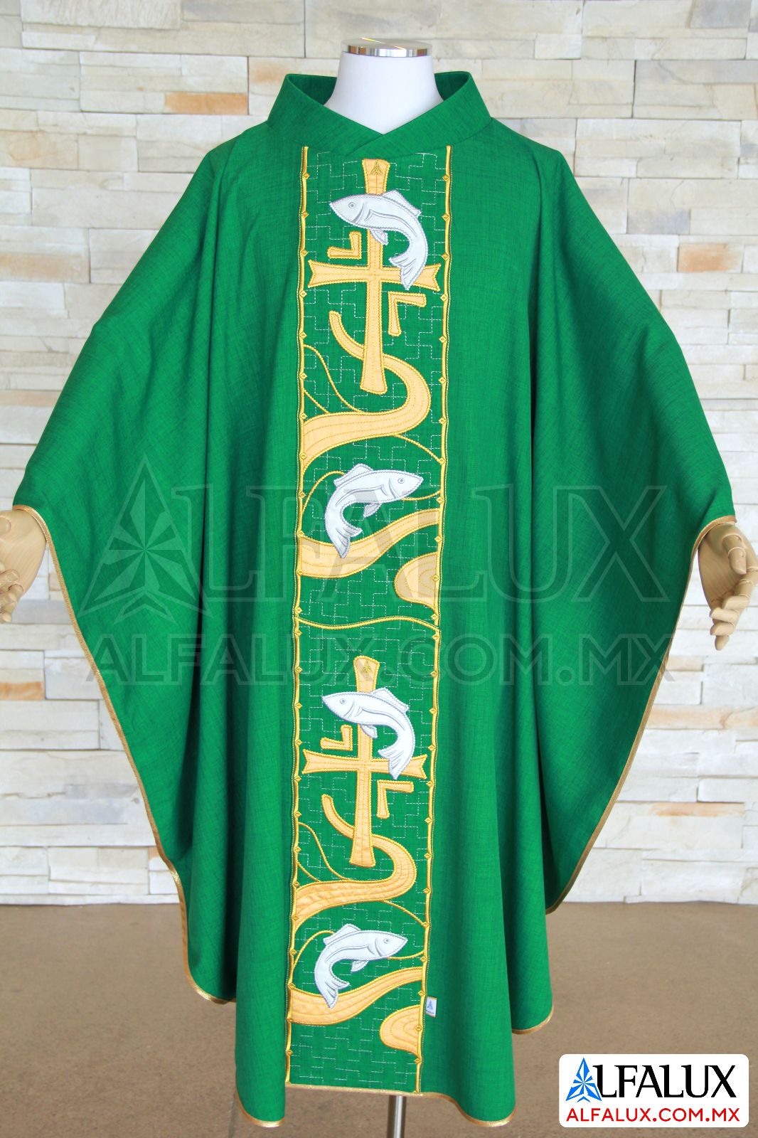 22 PECES Alfalux Casulla Verde Central 230 (10)